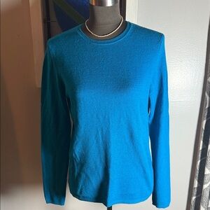 Charter Club 100% 2Ply Cashmere Fitted Crew Neck Sweater SZ Medium